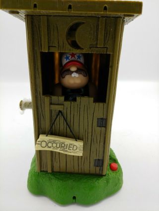 Gemmy Redneck Outhouse Talking Toilet Humor " Occupied " Hilarious Gag Gift