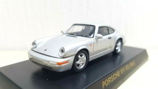 1/64 Kyosho Porsche 911 Rs (964) Silver Diecast Car Model