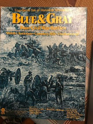 Spi’s Blue And Gray 4 Civil War Battles Box Set,  1975