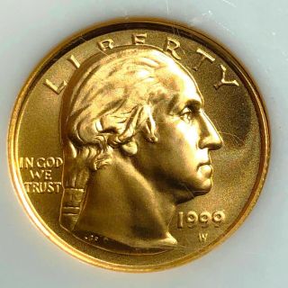 1999 - W $5 Gold U.  S.  George Washington (gem Brilliant Uncirculated)