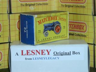 Matchbox Lesney 72a Fordson Major Tractor Type D Empty Box Only