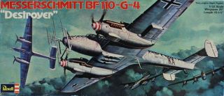 Revell 1:32 Bf - 110 G - 4 Destroyer Twin Engine Night Fighter Plastic Kit H - 250u