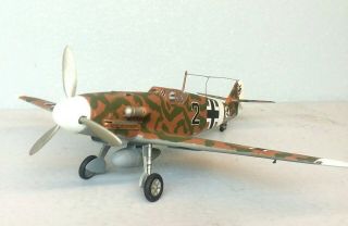 1:48 Scale Built Plastic Model Airplane Wwii German Messerschmitt Bf 109