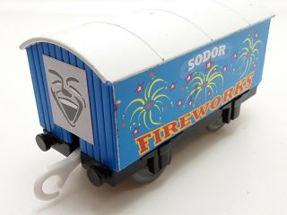 Custom Troublesome Sodor Fireworks Boxcar Thomas & Friends Trackmaster 2009