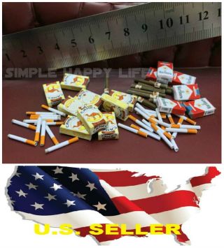 1/6 Cigar Cigarette Pack Set Paper For 1/6 Figure Phicen Hot Toys Dragon Did Usa