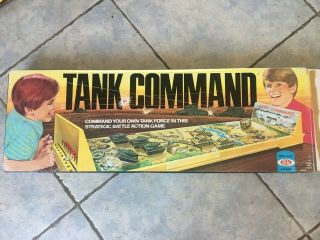 Tank Command Board Game By Ideal Strategic Battle Action Vintage 1975