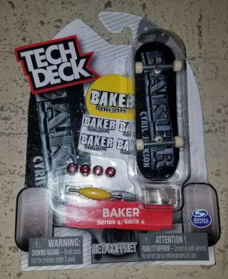 Tech Deck Fingerboard Skateboard,  Baker Series 4 " Ultra Rare " Cyril Jackson