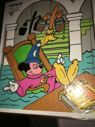 Vintage Playskool Wooden Puzzles Mickey Mouse,  Pinocchio,  Pets L@@k