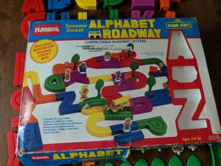 Vintage Playskool Alphabet Roadway Sesame Street 1989 Complete Set