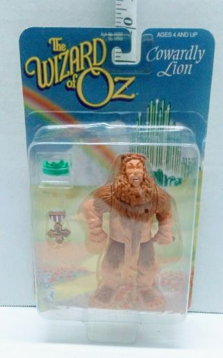 The Wizard Of Oz Cowardly Lion 5 " Figure Rare 1998 Trevco Wb Toy