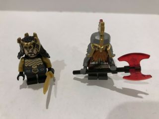 Lego Lotr: Hobbit: Dain Ironfoot,  Thorin Oakenshield Gold Minifigs From 79017.