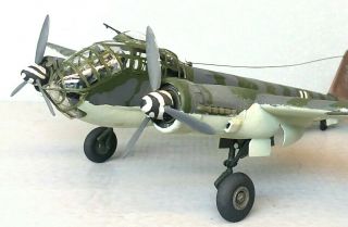 1:72 Scale Rough Built Plastic Model Airplane German Ju - 188