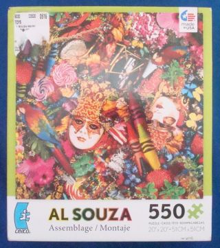 Jigsaw Puzzle 550 Pc Ceaco Al Souza Carnival 2008 Jester Mardi Gras