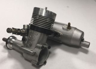 Vintage Max - S Os 35 Rc Airplane Motor Engine With Os Muffler 703