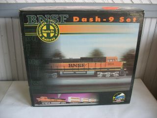 Mth Premier Bnsf Dash - 9 Diesel Set W/ 4 Husky Stacks 20 - 2172 - 1 Model Train Toy
