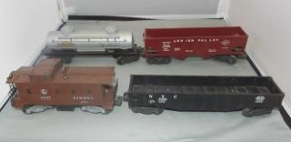 Vintage Post War Lionel O Scale Freight Car Set 6457 6456 6465 6462