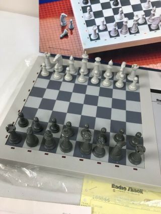 Complete Radioshack 1850 Seventeen Level Computerized Chess P/N 60 - 2201 2