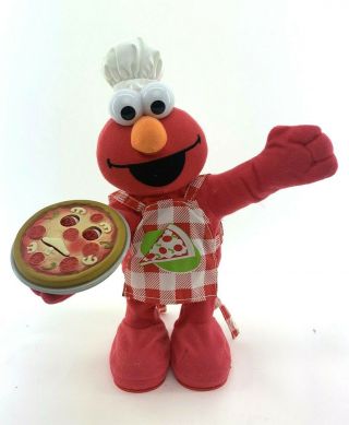 Fisher Price 2006 Pizza Elmo Singing Dancing Animated 13” Toy Sesame Street