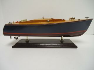 Vintage Chris Craft Wooden Classic Boat Model 14 " Great Display Piece