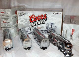 Mth 30 - 1433 - 1 Coors Light Silver Bullet Train Set Protosound 2 Streamlined C6 - O