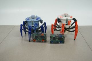 (2) HEXBUG Battle Spider,  Orange & Blue RC Battle Bot Spider,  Remote Control 3