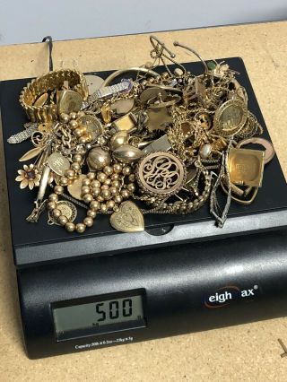 500 Grams Gold Filled Jewelry & Watches Items For Scrap Or Wear