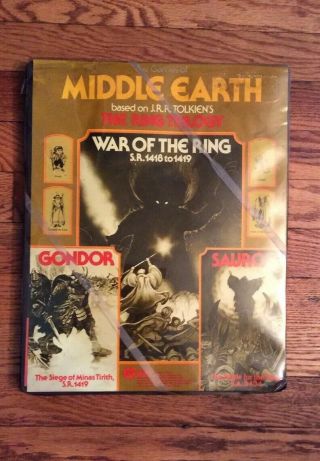 Middle Earth - War Of The Ring - Spi Game - Unpunched - Tray Version