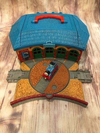 Thomas The Train Station Depot Roundhouse Take Along N Play Tidmouth Shed Track