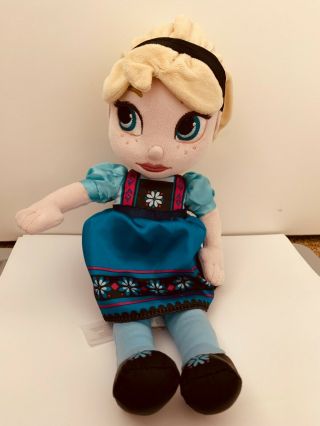 Disney Princess Frozen Elsa Toddler Plush Doll Stuffed Toy 12 "
