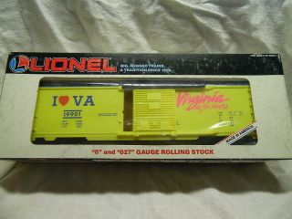 O Gauge Lionel 6 - 19901 I Love Virginia Is For Lovers Boxcar