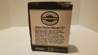 Ertl John Deere Model “E” Die Cast 1/6 Scale Vintage Gasoline Engine 3