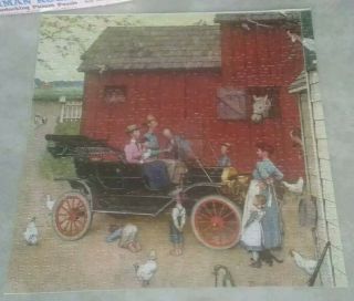Vintage Jaymar 650 Piece Norman Rockwell Jigsaw Puzzle Model T Complete