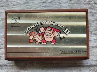 Nintendo Game & Watch Donkey Kong Ii • Handheld Game • With Battery Cover,
