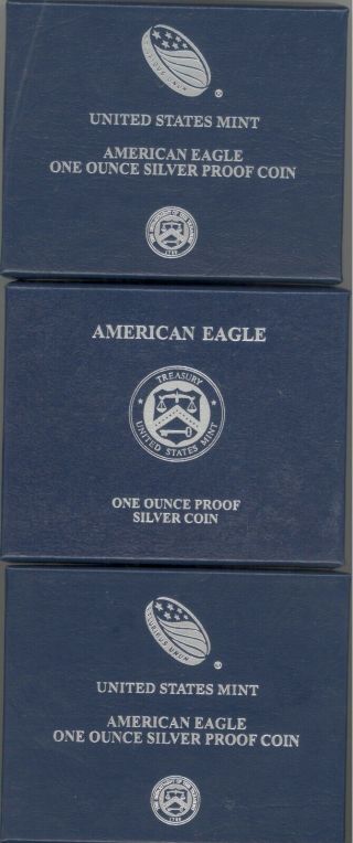 11 Different Dates 2010 - 2019 s and w Proof American Silver Eagles w/ OGP 2