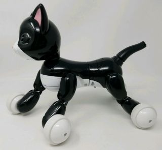 ZOOMER KITTY Interactive Cat Robot Black and White GREAT 2