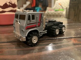Vintage 1980s Schaper Stomper Gray Semi Mack 4x4 Truck With Lights