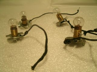 American Flyer (4) Passenger Lights - Socket Type With Bulbs