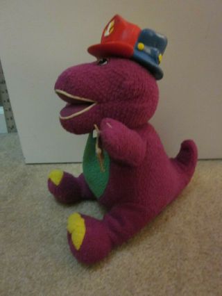 2001 Retired Fisher Price Silly Hats Barney Sing/Dance Plush Farmer Police Fire 2