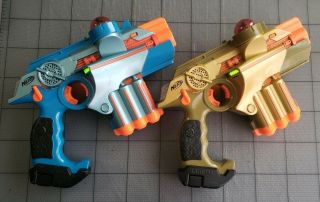 Nerf Official Lazer Tag Phoenix Ltx Tagger 2 - Pack Fun Multiplayer Laser Tag Gold