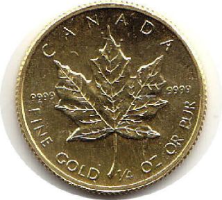 1985 $10 Canadian Gold Leaf.  1/4 Oz.  9999 Fine Gold.