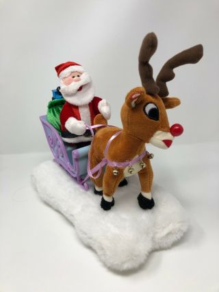 Gemmy Rudolph The Red Nose Reindeer Santa Claus Misfit Toys Animated Musical