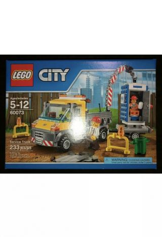 Lego City Service Truck 60073 Construction Portable Potty Crane Toilet Retired