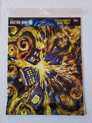 Bbc Doctor Who Exploding Tardis Design Magnetic 20 Piece Puzzle