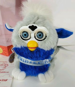 Vintage 1999 Special Limited Edition Millennium Furby W/tags 231,  556 Of 250,  000