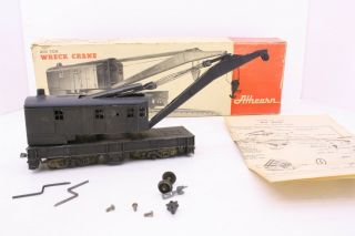 Athearn Ho Scale Die Cast 200 Ton Wrecking Crane Vintage Metal Built Kit