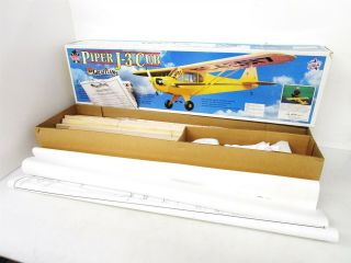 Piper Cub Piper J - 3 Cup Great Planes Wood Model Plane Open Box