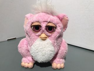 2005 Furby Baby Pink White With Rubber Mouth Talks,  Moves,  Interactive 59961