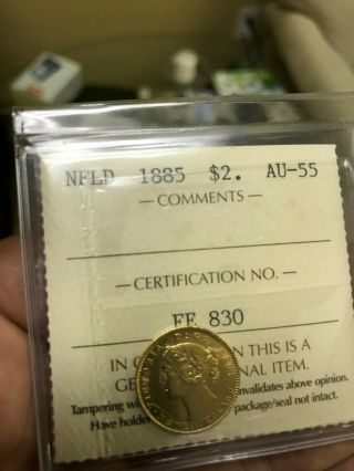 Newfoundland $2 Gold Coin