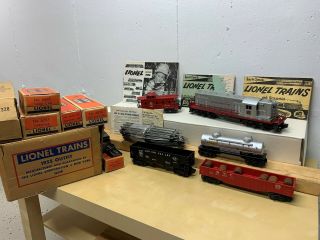 1955 Lionel Burlington Outfit 1531w With Master Carton And Boxes For Set