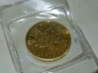 1998 1/4 Oz Canadian Gold Maple Leaf $10 Coin.  9999 Fine